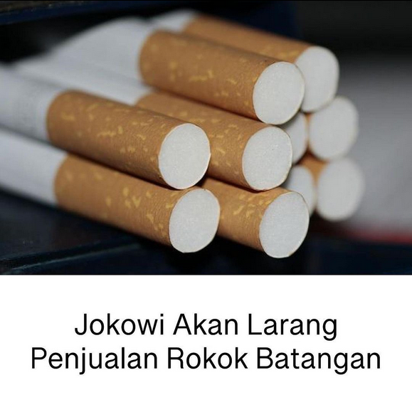 Jokowi Akan Larang Penjualan Rokok Batangan