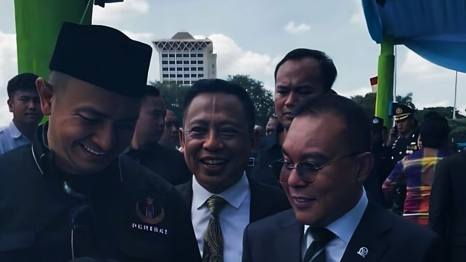Presiden Prabowo Apresiasi Batalyon Perisai Syarikat Islam di Momen HUT Bhayangkara ke-79