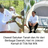 Hari Ini Jokowi Kemah di Titik Nol IKN Diawali Satukan Tanah dan Air Dari Berbagai Daerah