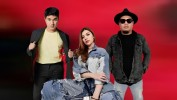 Aldi Taher, Julia Vio, dan DJ Ronny dalam Grup 3Rasa Siap Goyang Mamuju di Perayaan HUT Bhayangkara ke-79