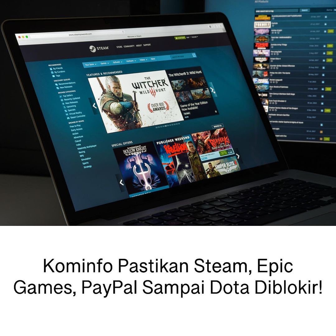 Kominfo Pastikan Steam, Epic Games, Paypal Sampai Dota Diblokir!